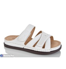 Шлепки жіночі на літо (8 пар р.37-42) білий  "ZORINA"