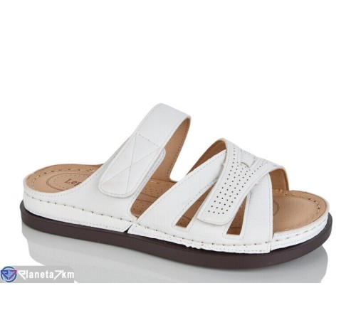 Шлепки жіночі на літо (8 пар р.37-42) білий  "ZORINA"