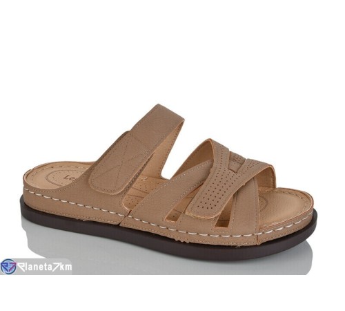 Шлепки жіночі на літо (8 пар р.37-42) коричневий  "ZORINA"