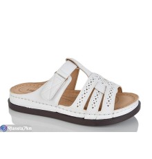 Шлепки жіночі на літо (8 пар р.37-42) білий  "ZORINA"