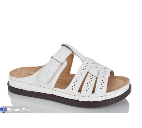 Шлепки жіночі на літо (8 пар р.37-42) білий  "ZORINA"