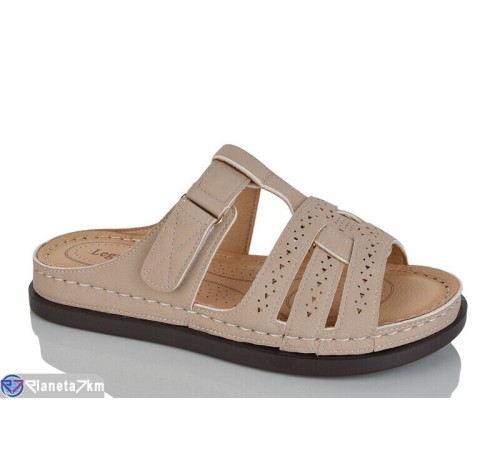 Шлепки жіночі на літо (8 пар р.37-42) бежевий  "ZORINA"