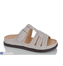 Шлепки жіночі на літо (8 пар р.37-42) сірий  "ZORINA"