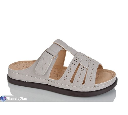 Шлепки жіночі на літо (8 пар р.37-42) сірий  "ZORINA"