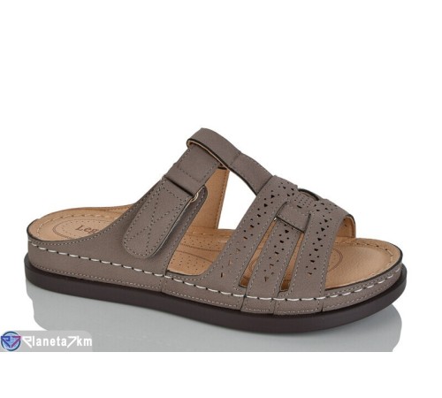 Шлепки жіночі на літо (8 пар р.37-42) коричневий  "ZORINA"