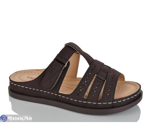 Шлепки жіночі на літо (8 пар р.37-42) коричневий  "ZORINA"