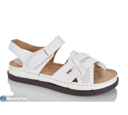 Босоніжки жіночі на літо (8 пар р.37-42) білий  "ZORINA"