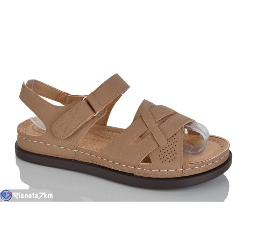Босоніжки жіночі на літо (8 пар р.37-42) коричневий  "ZORINA"