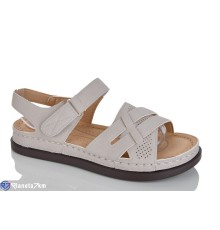 Босоніжки жіночі на літо (8 пар р.37-42) сірий  "ZORINA"