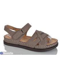 Босоніжки жіночі на літо (8 пар р.37-42) коричневий  "ZORINA"