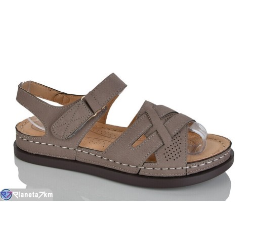 Босоніжки жіночі на літо (8 пар р.37-42) коричневий  "ZORINA"