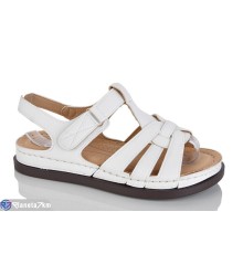 Босоніжки жіночі на літо (8 пар р.37-42) білий  "ZORINA"