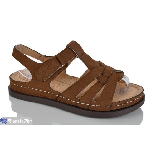 Босоніжки жіночі на літо (8 пар р.37-42) коричневий  "ZORINA"
