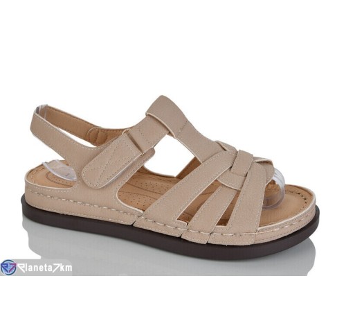 Босоніжки жіночі на літо (8 пар р.37-42) бежевий  "ZORINA"