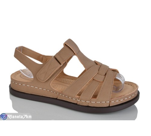 Босоніжки жіночі на літо (8 пар р.37-42) коричневий  "ZORINA"