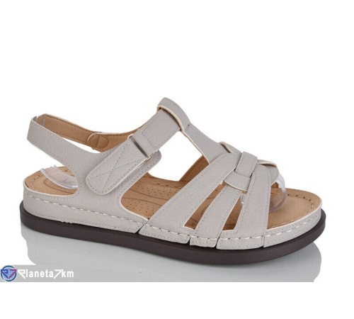 Босоніжки жіночі на літо (8 пар р.37-42) сірий  "ZORINA"