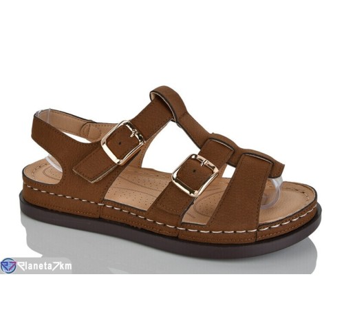 Босоніжки жіночі на літо (8 пар р.37-42) коричневий  "ZORINA"