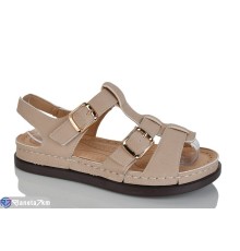 Босоніжки жіночі на літо (8 пар р.37-42) бежевий  "ZORINA"