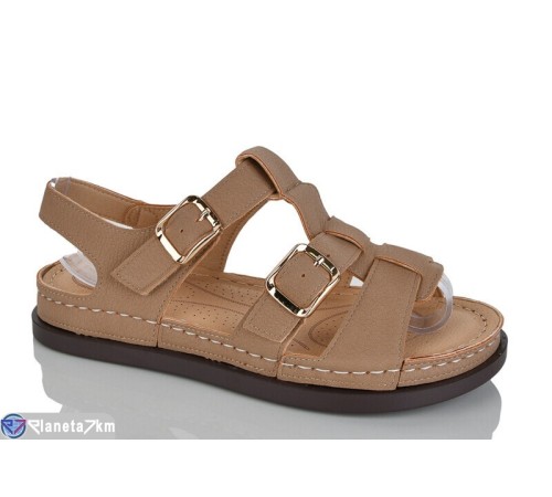 Босоніжки жіночі на літо (8 пар р.37-42) коричневий  "ZORINA"