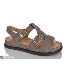 Босоніжки жіночі на літо (8 пар р.37-42) коричневий  "ZORINA"