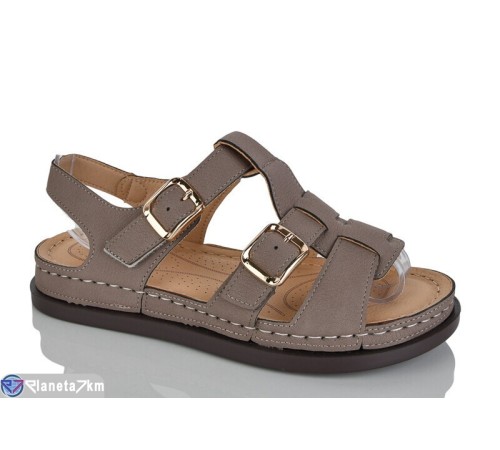 Босоніжки жіночі на літо (8 пар р.37-42) коричневий  "ZORINA"