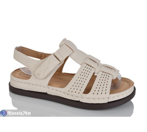 Босоніжки жіночі на літо (8 пар р.37-42) бежевий  "ZORINA"