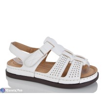 Босоніжки жіночі на літо (8 пар р.37-42) білий  "ZORINA"