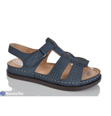 Босоніжки жіночі на літо (8 пар р.37-42) синій  "ZORINA"