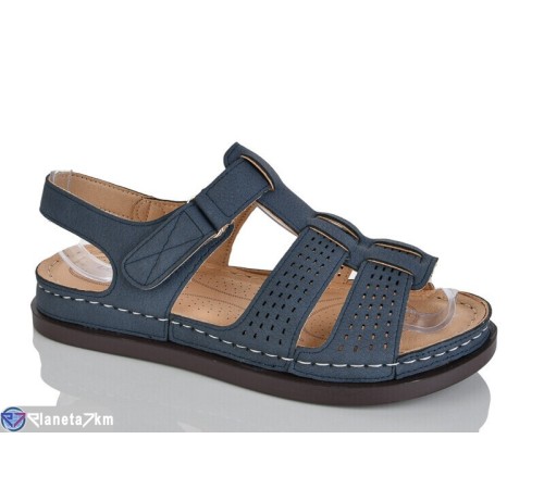 Босоніжки жіночі на літо (8 пар р.37-42) синій  "ZORINA"