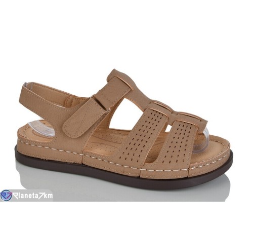 Босоніжки жіночі на літо (8 пар р.37-42) коричневий  "ZORINA"