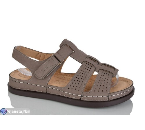 Босоніжки жіночі на літо (8 пар р.37-42) коричневий  "ZORINA"