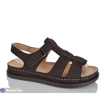 Босоніжки жіночі на літо (8 пар р.37-42) коричневий  "ZORINA"