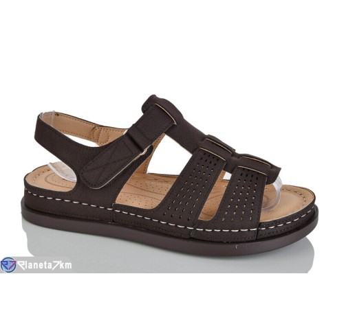Босоніжки жіночі на літо (8 пар р.37-42) коричневий  "ZORINA"