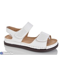 Босоніжки жіночі на літо (8 пар р.37-42) білий  "ZORINA"