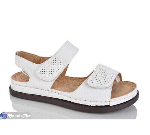 Босоніжки жіночі на літо (8 пар р.37-42) білий  "ZORINA"