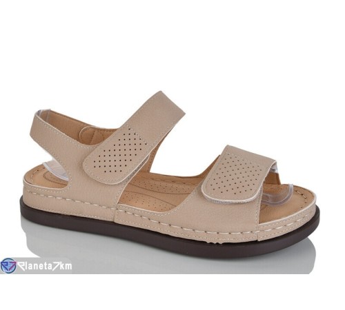 Босоніжки жіночі на літо (8 пар р.37-42) бежевий  "ZORINA"