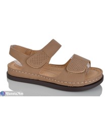 Босоніжки жіночі на літо (8 пар р.37-42) коричневий  "ZORINA"