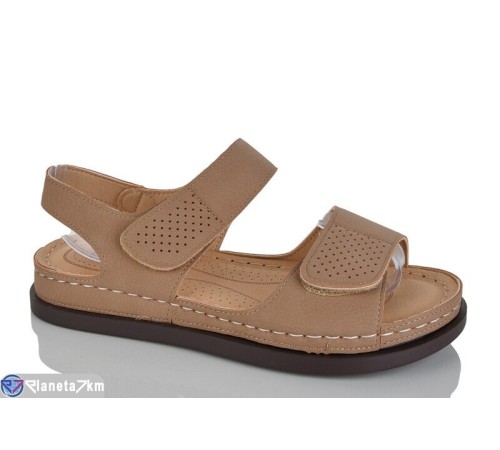 Босоніжки жіночі на літо (8 пар р.37-42) коричневий  "ZORINA"