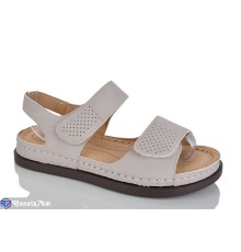 Босоніжки жіночі на літо (8 пар р.37-42) сірий  "ZORINA"