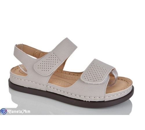 Босоніжки жіночі на літо (8 пар р.37-42) сірий  "ZORINA"