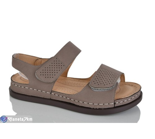 Босоніжки жіночі на літо (8 пар р.37-42) коричневий  "ZORINA"