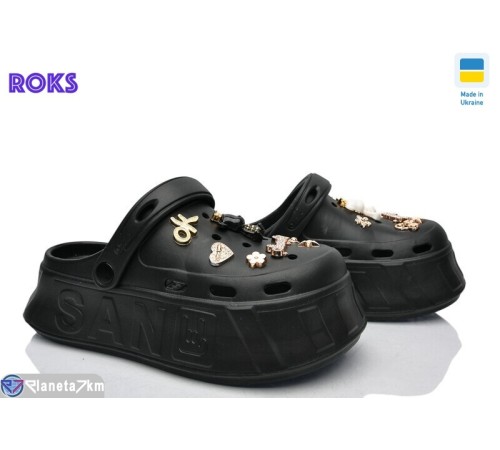 Кроки жіночі на літо (6 пар р.36-40) чорний  "Roks"