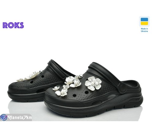Кроки жіночі на літо (8 пар р.36-41) чорний  "Roks"