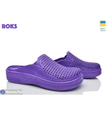 Жіночі сабо на літо (8 пар р.36-41) фіолетовий  "Roks"