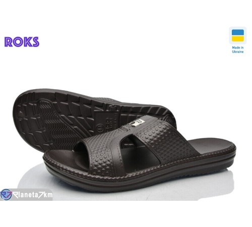 Шлепки чоловічі на літо (8 пар р.40-46) коричневий  "Roks"