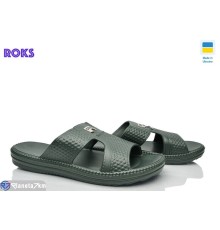 Шлепки чоловічі на літо (8 пар р.40-46) хакі  "Roks"