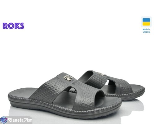 Шлепки чоловічі на літо (8 пар р.40-46) сірий  "Roks"