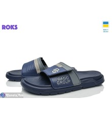 Шлепки чоловічі на літо (8 пар р.41-45) синій  "Roks"