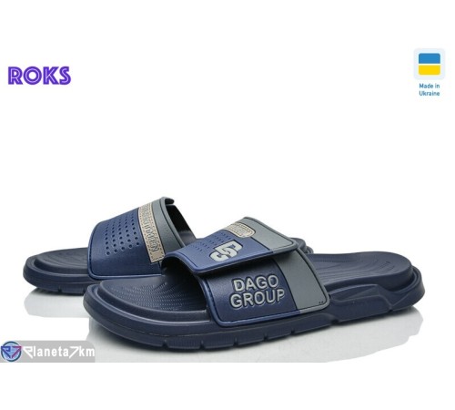 Шлепки чоловічі на літо (8 пар р.41-45) синій  "Roks"