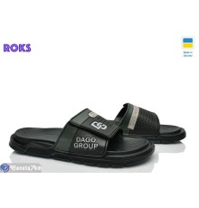 Шлепки чоловічі на літо (8 пар р.41-45) чорний  "Roks"